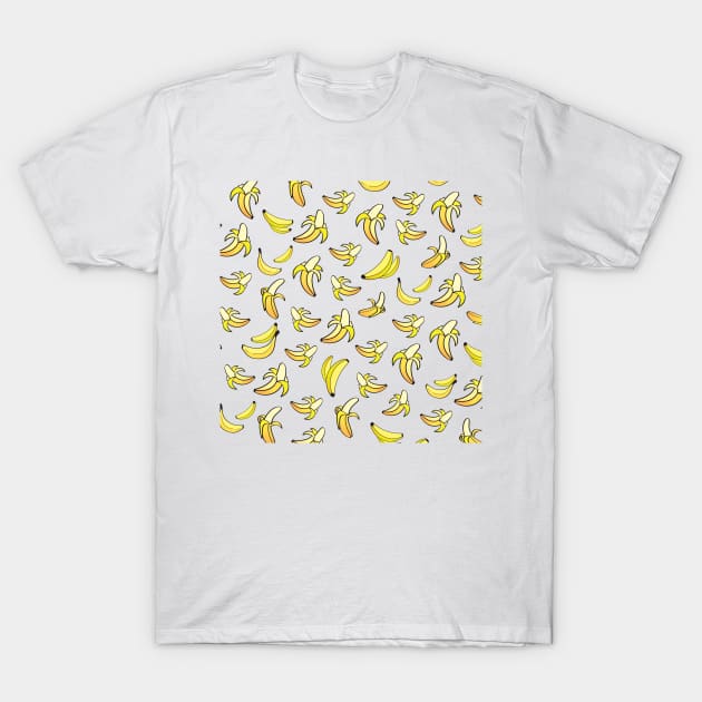 Banana Pattern 1 T-Shirt by B&K